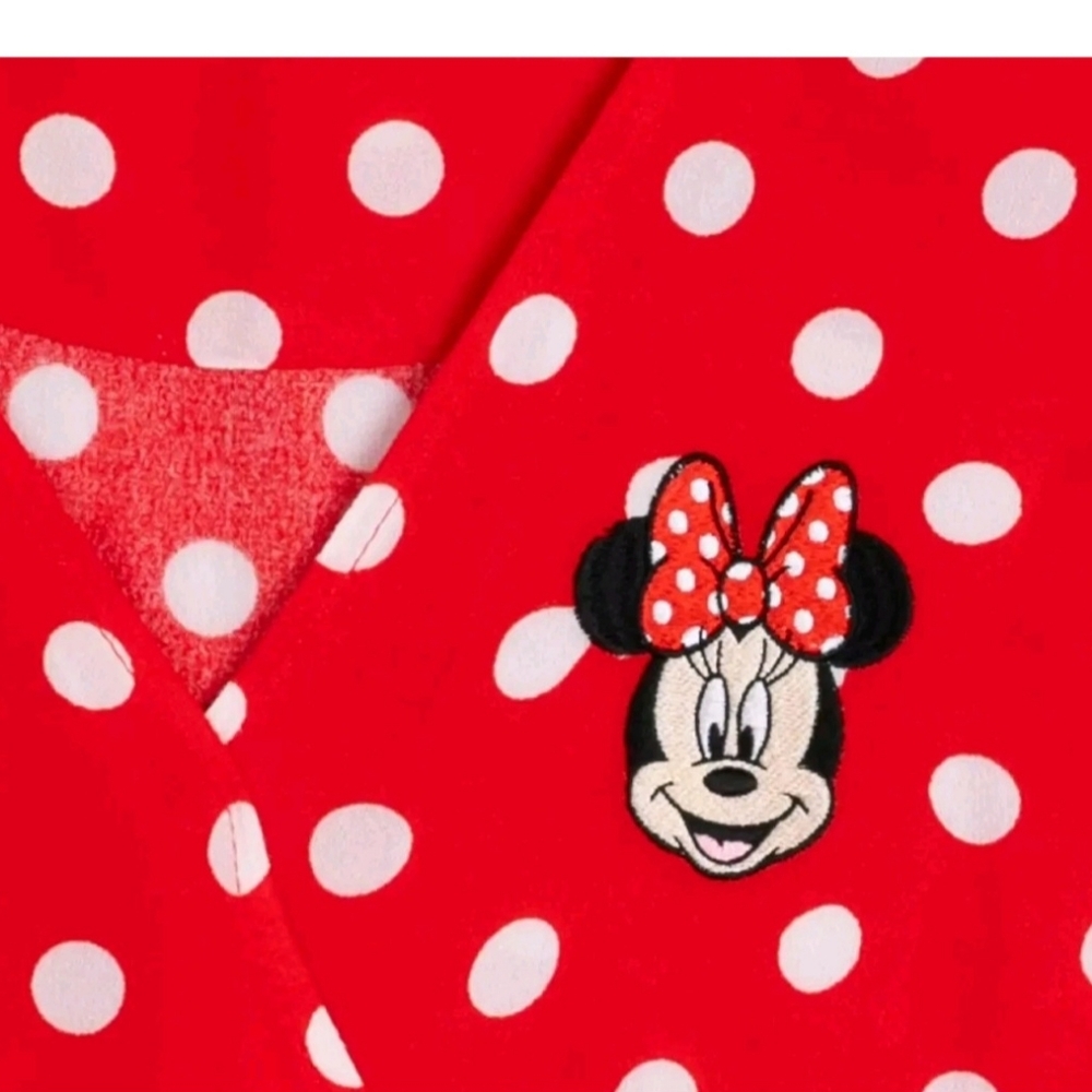 Disney Minnie Mouse Polka Dot Midi-Wrap Dress,Adjustable ties at waist. Small - Picture 7 of 8